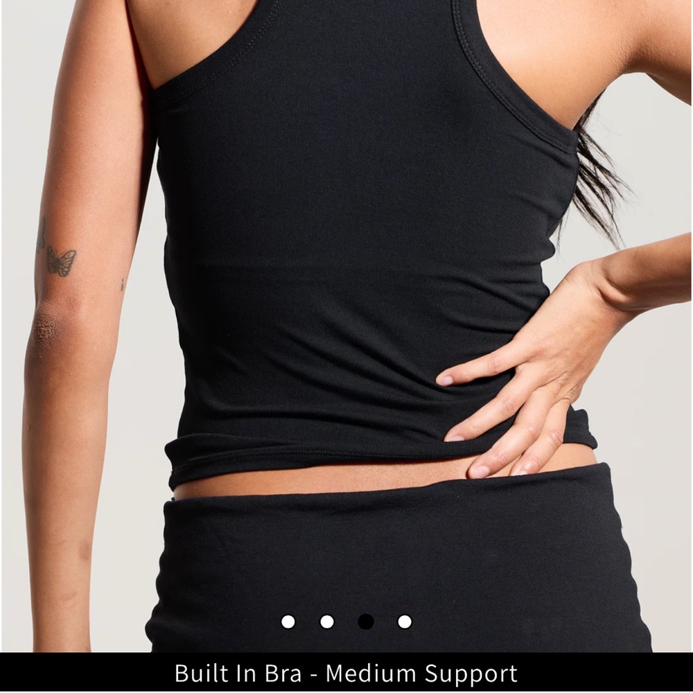 Klassy Network Tank Top Trio. Black white and blue